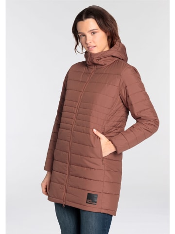 Jack Wolfskin Doorgestikte mantel "Lubeena" lichtbruin