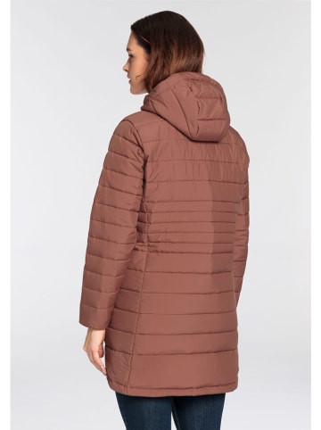 Jack Wolfskin Doorgestikte mantel "Lubeena" lichtbruin