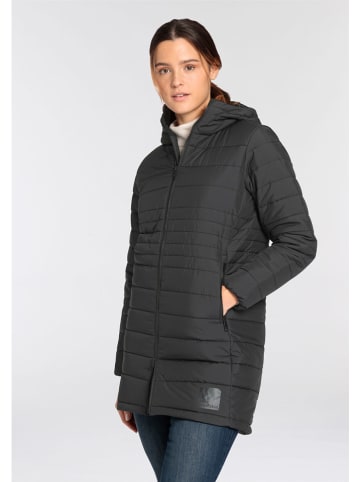 Jack Wolfskin Steppmantel "Lubeena" in Schwarz