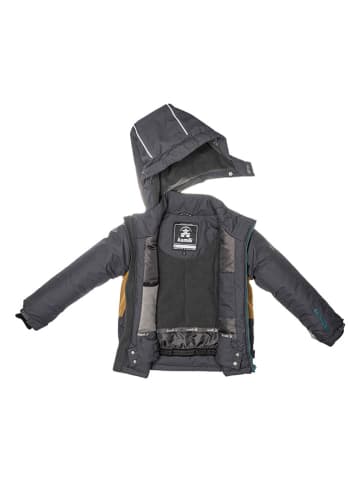 Kamik Winterjacke "Max" in Anthrazit/ Braun