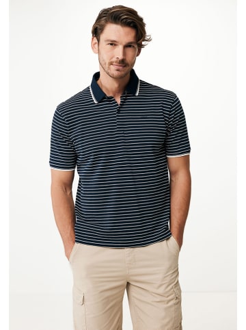 Mexx Poloshirt "Simon" in Dunkelblau/ Weiß