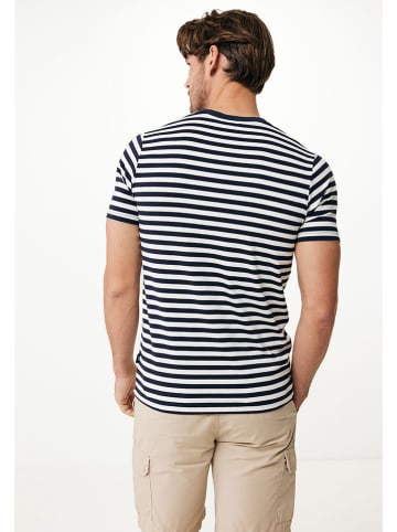Mexx Shirt in wit/ donkerblauw