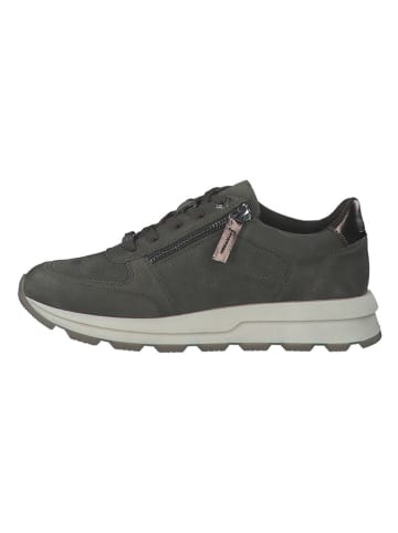 S. Oliver Leren sneakers kaki