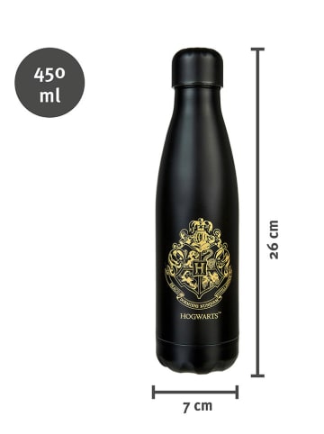 Harry Potter Butelka termiczna "Harry Potter" w kolorze czarnym - 450 ml
