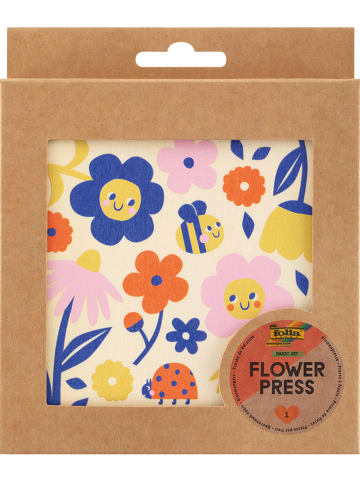 Folia Bloemenpers naturel/meerkleurig