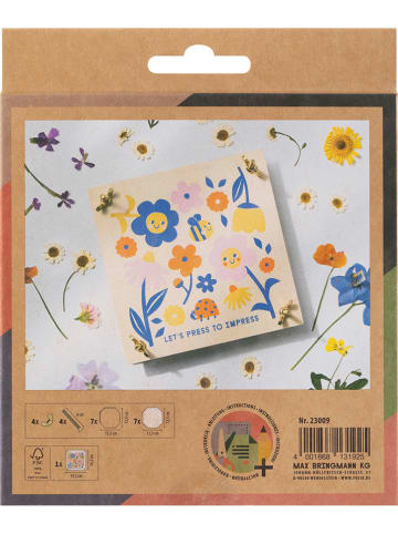 folia PAPER Blumenpresse in Natur/ Bunt