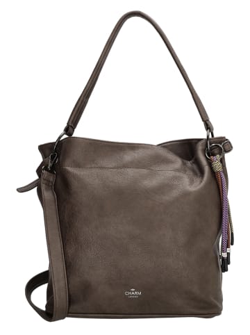 Charm Schoudertas "Tottenham" bruin - (B)35 x (H)30 x (D)15 cm
