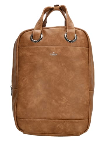 Charm Rucksack "Liberty" in Cognac - (B)29 x (H)40 x (T)12 cm