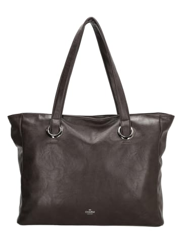 Charm Shopper bag "Liberty" w kolorze brązowym - 43 x 34 x 12 cm