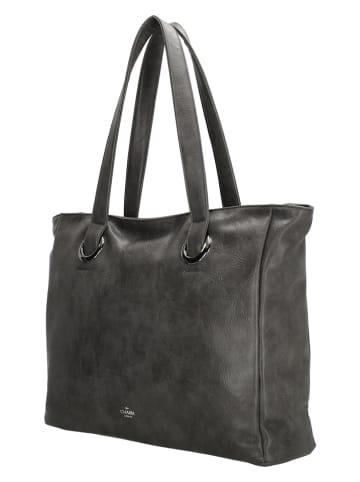 Charm Shopper bag "Liberty" w kolorze antracytowym - 43 x 34 x 12 cm