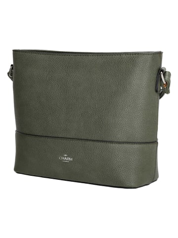 Charm Umhängetasche "Stratford" in Khaki - (B)30 x (H)20 x (T)9 cm