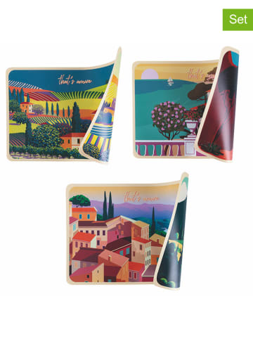 Villa d´Este 6er-Set: Tischsets "Amore" in Bunt - (L)45 x (B)30 cm