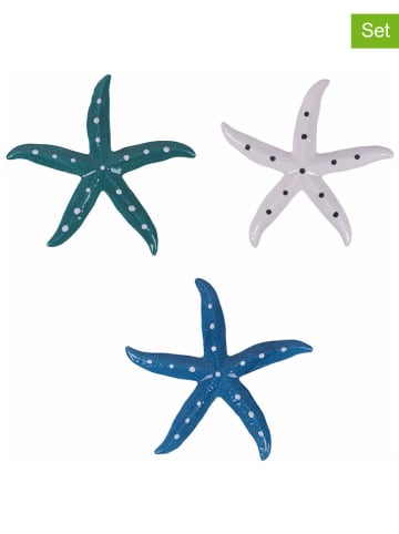 Villa d´Este 12-delige set: decoratieve objecten "Sea Star" meerkleurig - (L)21 x (B)21 cm