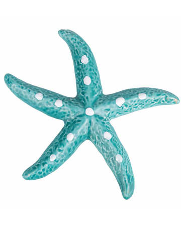 Villa d´Este 3er-Set: Dekoobjekte "Sea Star" in Blau/ Weiß/ Türkis - (L)10 x (B)10 cm