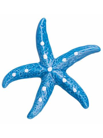 Villa d´Este 3er-Set: Dekoobjekte "Sea Star" in Blau/ Weiß/ Türkis - (L)10 x (B)10 cm