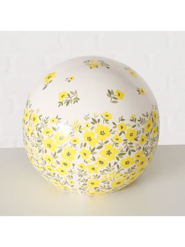 Boltze Kule dekoracyjne (2 szt.) "Mayla" w kolorze żółtym - Ø 16 cm