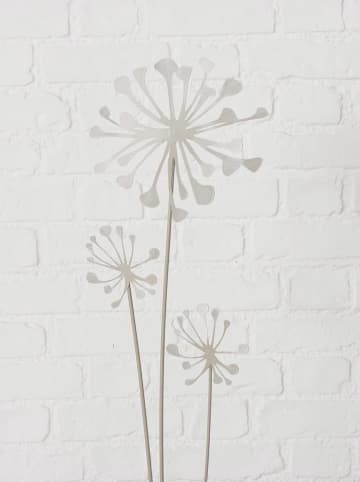 Boltze 2er-Set: Gartenstab "Yves" in Beige - (H)90 cm