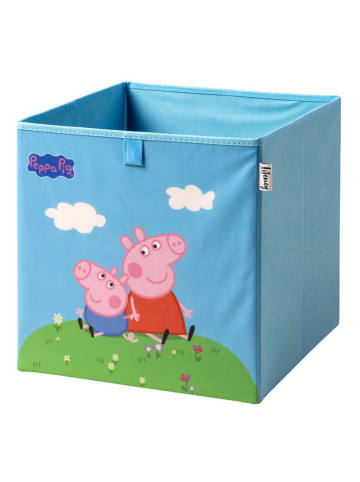 Fackelmann Pudełko "Peppa" w kolorze błękitnym - 33 x 33 x 33 cm