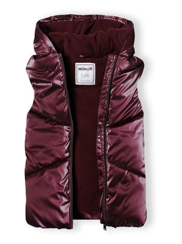 Minoti Doorgestikte bodywarmer bordeaux