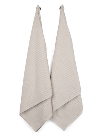 avance 2er-Set: Duschtücher in Beige - (L)140 x (B)70 cm