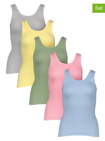 PETITE FLEUR 5er-Set: Hemdchen in Bunt