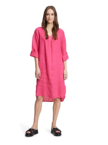 CARTOON Leinen-Kleid in Pink