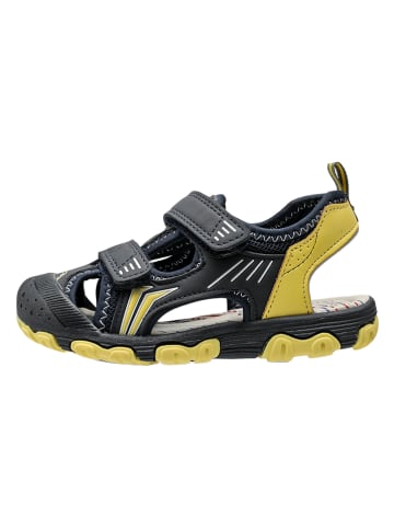 lamino Trekkingsandalen zwart/geel