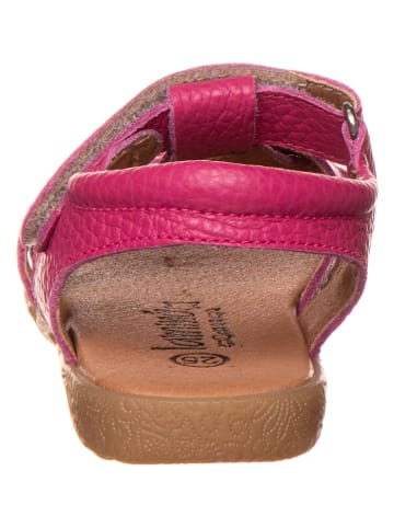 lamino Leren sandalen roze