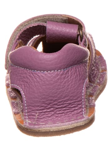 lamino Skórzane sandały w kolorze fioletowym do chodzenia na boso