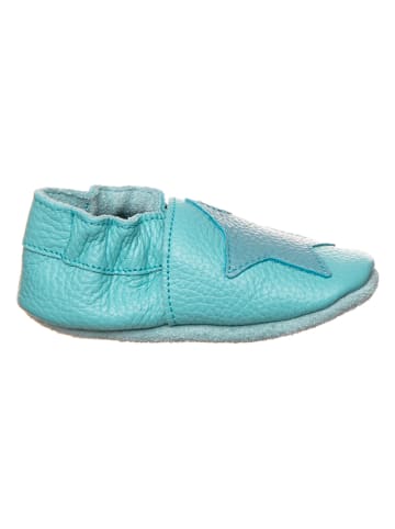 lamino Leren kruipschoenen lichtblauw
