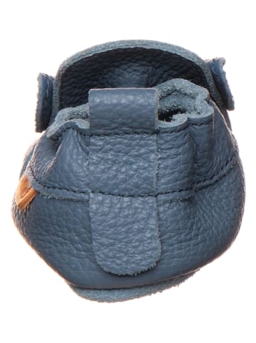 lamino Leren kruipschoenen blauw
