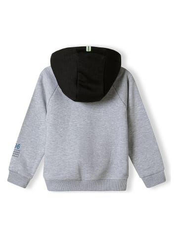 Minoti Hoodie in Grau/ Weiß
