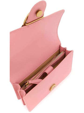 Pinko Leren schoudertas lichtroze - (B)20 x (H)12 x (D)4 cm