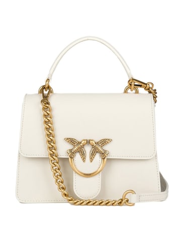 Pinko Leder-Umhängetasche in Creme - (B)20 x (H)17 x (T)4 cm