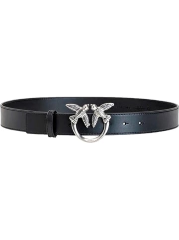 Pinko Leren riem zwart