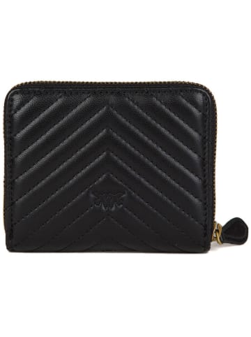 Pinko Leder-Geldbörse in Schwarz - (B)13 x (H)11 x (T)3 cm