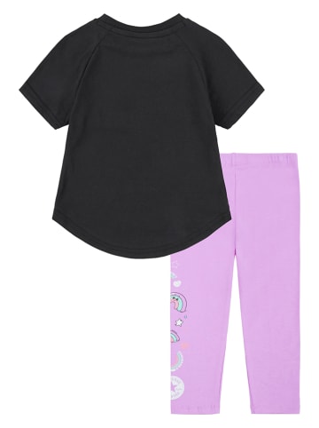 Converse 2tlg. Outfit in Schwarz/ Lila