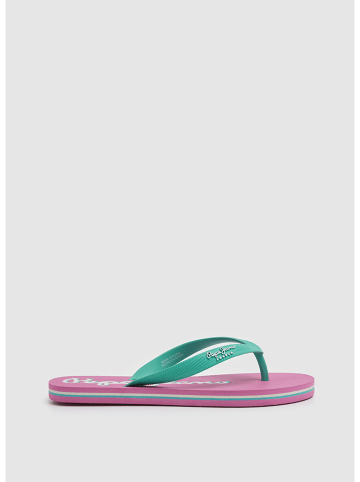 Pepe Jeans Teenslippers roze/turquoise