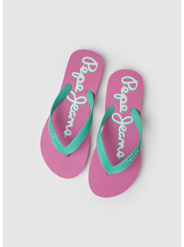 Pepe Jeans Teenslippers roze/turquoise