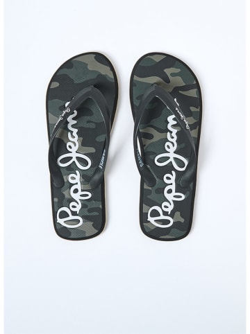 Pepe Jeans FOOTWEAR Zehentrenner in Khaki