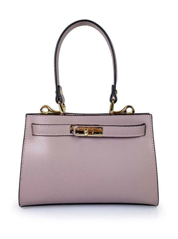 ORE10 Leder-Henkeltasche "Bo" in Altrosa - (B)34 x (H)24 x (T)12 cm