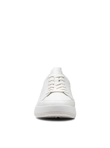 Clarks Skórzane sneakersy w kolorze białym