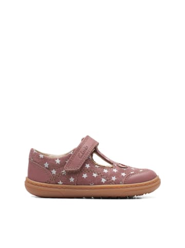 Clarks Leder-Ballerinas in Rosa