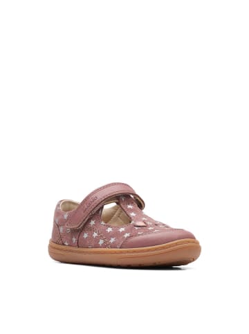 Clarks Leren ballerina's lichtroze