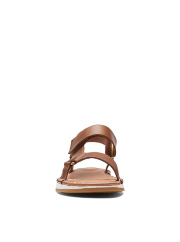 Clarks Leren sandalen lichtbruin