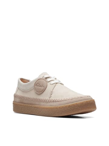 Clarks Leder-Sneakers in Beige