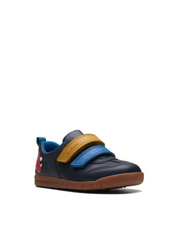 Clarks Leren sneakers donkerblauw/meerkleurig