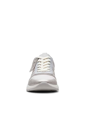 Clarks Leder-Sneakers in Grau