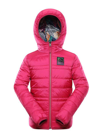 Alpine Pro Omkeerbare doorgestikte jas "Eromo" roze/meerkleurig