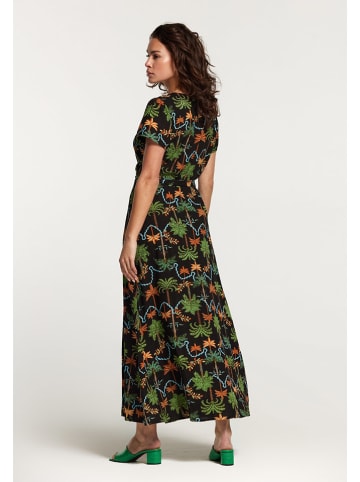 SHIWI Jurk zwart/groen